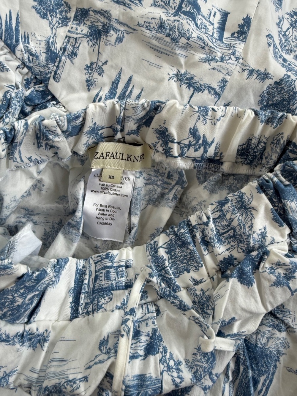 Eliza Faulkner Blue Toile Set - Picture 3 of 4